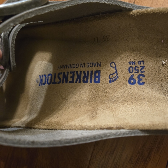 Gray Birkenstock Sandals with Buckles - Picture 3 of 3